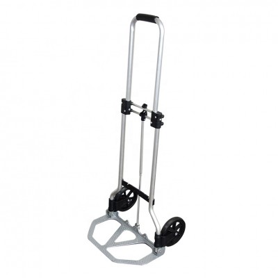 Steel pipe two wheel aluminium foldable hand trolley