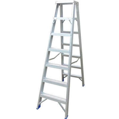 new model light duty aluminium affordable ladder step ladder with slip-resistant rungs