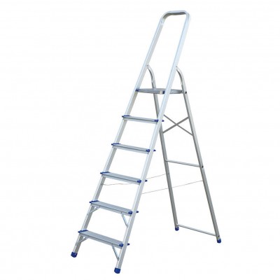 New product aluminium household ladder wide platform in steel and aluminium for choice